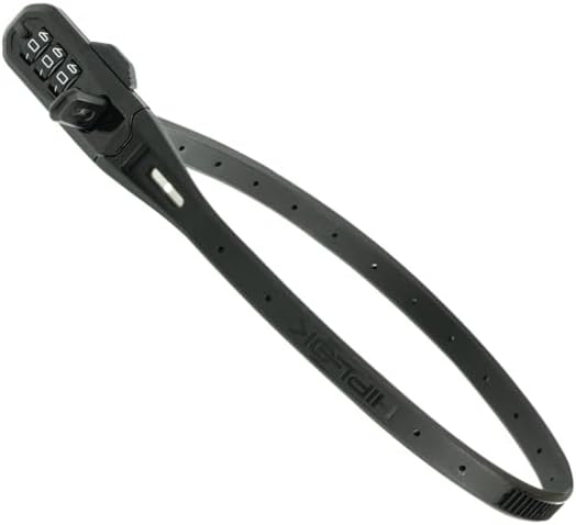 Hiplok Z LOK COMBO V2, Multifunktions-Sicherheitsband, Unisex, BLACK, 45cm Schliessumfang, Black