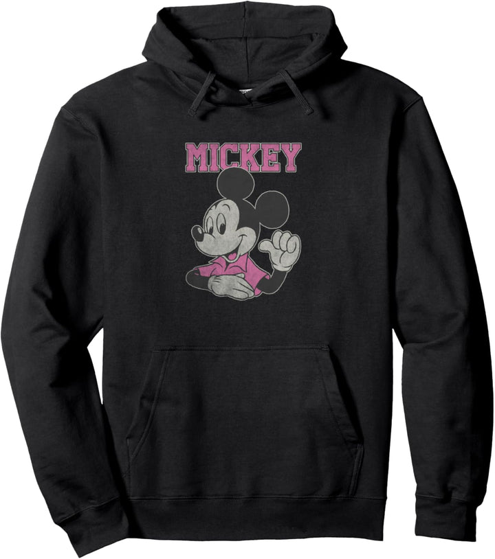 Disney Mickey Mouse trägt Pink Pointing To Self Pullover Hoodie