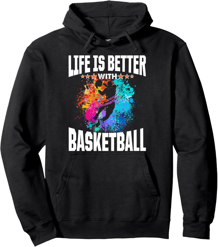 Life Is Better Basketball Basketballer Geschenk Basketball Pullover Hoodie