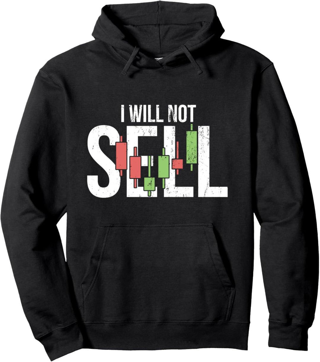 Ich werde Crypto Bitcoin Flash Crash Diamond Hand Hodl nicht verkaufen Pullover Hoodie