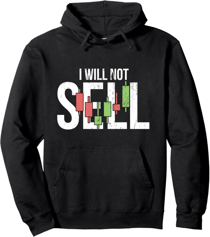 Ich werde Crypto Bitcoin Flash Crash Diamond Hand Hodl nicht verkaufen Pullover Hoodie