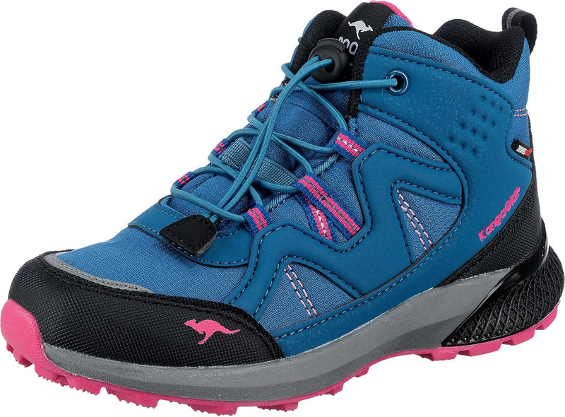 KangaROOS Mädchen K-hk Tour Rtx Wanderstiefel 29 EU Pink Blau, 29 EU Pink Blau