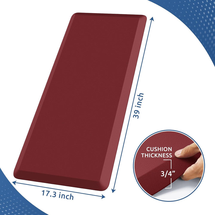 KitchenClouds Küchenmatte, gepolstert, Anti-Müdigkeit, Küchenteppich, 1.9 cm, wasserdicht, rutschfes