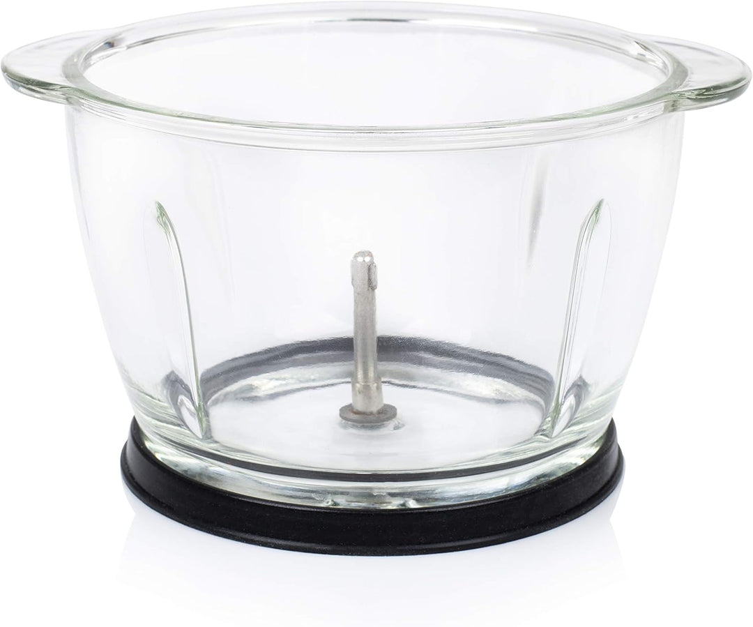 Princess Mini Zerkleinerer – 2 Edelstahlklingen, Glasbehälter 1 l, 300 W, 221051 1 Liter Fassungsver