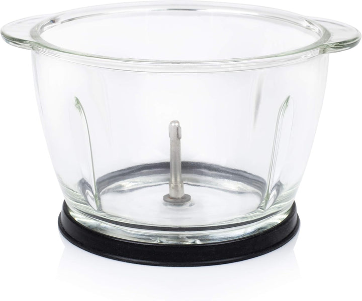 Princess Mini Zerkleinerer – 2 Edelstahlklingen, Glasbehälter 1 l, 300 W, 221051 1 Liter Fassungsver