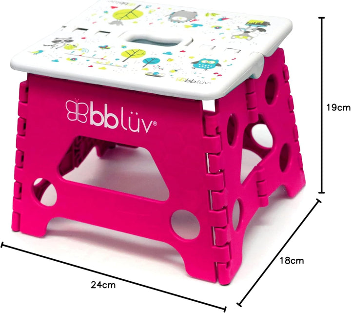 bblüv - Stëp Tritthocker faltbar für Kinder und Kleinkinder – Rutschfester Klapphocker für bis zu 90