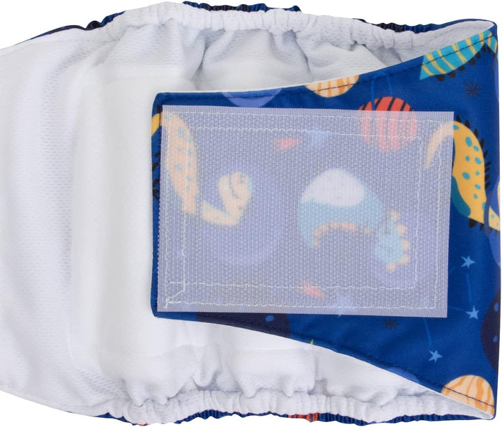 CuteBone Männlich Waschbare Hundewindeln Bauchbänder,3 Stück Wiederverwendbare Hund Bauchband für Rü