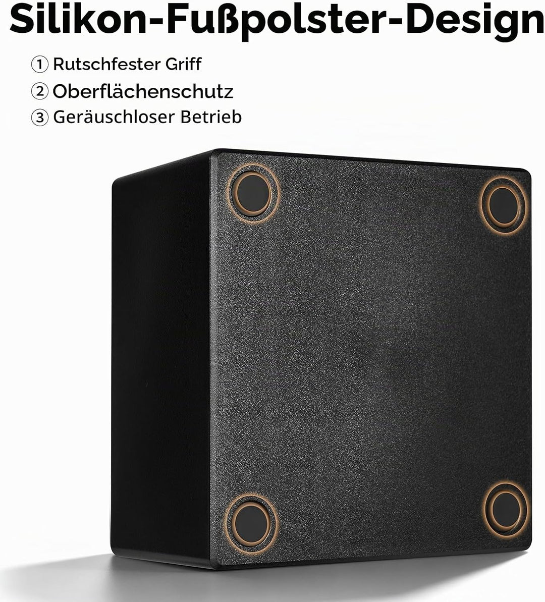 IKAPE Espresso-Tamper-Station – Schwarze Tamping-Station aus Kunststoff, Tamper-Halterung und Siebtr