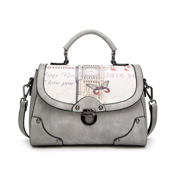 BUKESIYI Damen Tasche Umhängetasche Handtasche Frauen Klein Schultertasche Weekender Lack PU Leder C