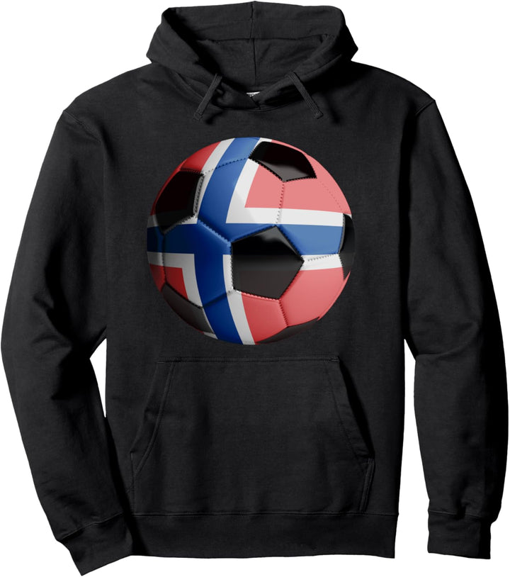 Norwegen Flagge Fussball Fussball Pullover Hoodie