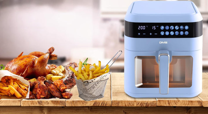 DMS XXXL 7 Liter Heissluftfritteuse | fritteuse | Backofen | Heissluftgrill | Cooker | fettfrei und