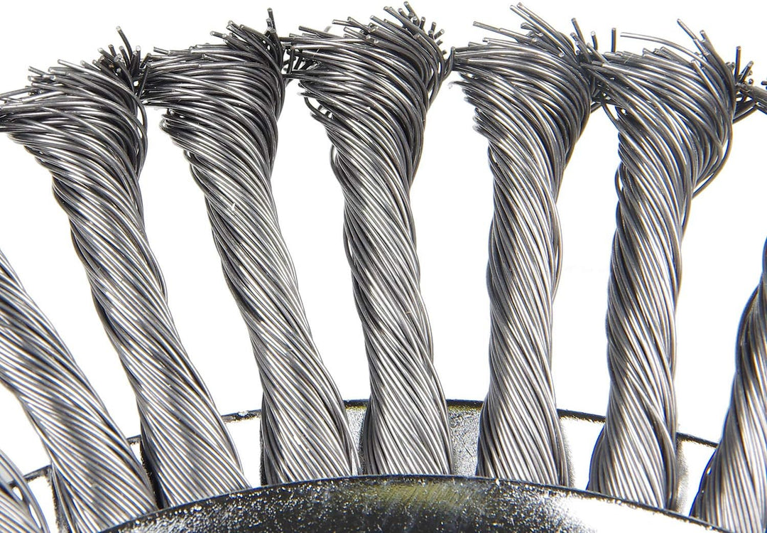 SWAWIS Profi Unkrautbürste Wildkrautbürste 200x25,4mm Unkrautbürste für Freischneider Drahtbürste fü