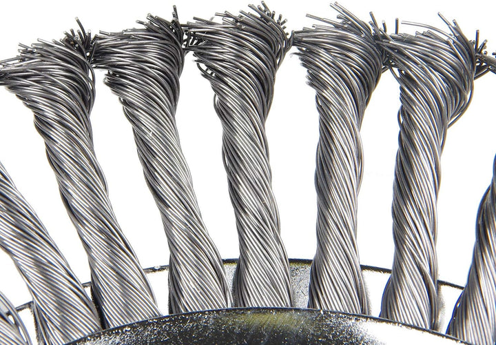 SWAWIS Profi Unkrautbürste Wildkrautbürste 200x25,4mm Unkrautbürste für Freischneider Drahtbürste fü