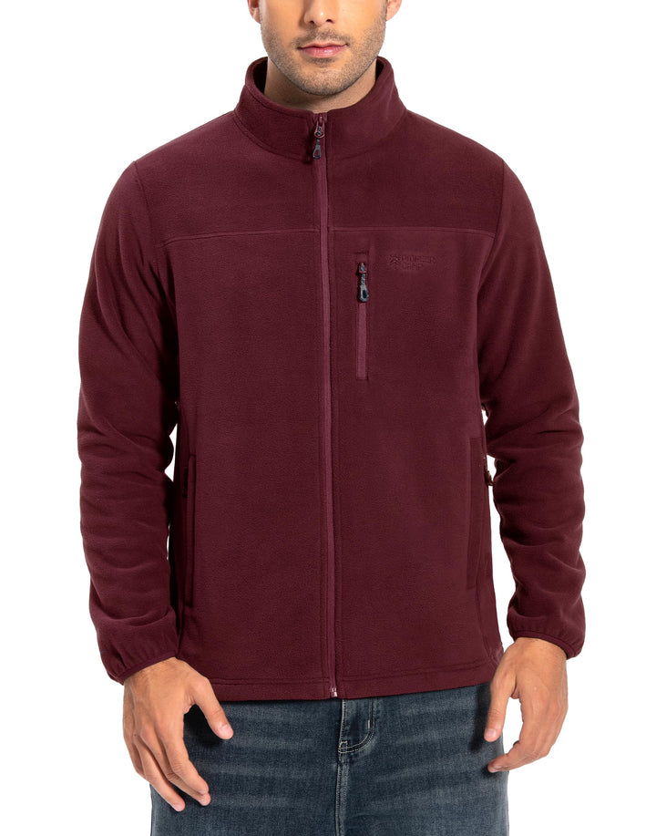 Pioneer Camp Herren Fleecejacke Full Zip Outdoor Polar Leicht Winddicht Jacke mit Reissverschluss M