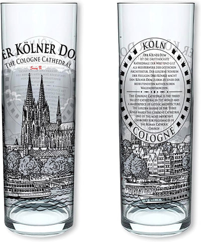 3forCologne Kölschglas-Mix| 6er Pack je 0,2ml | Et Kölsches Grundgesetzt & Kölner Dom | Biergläser,