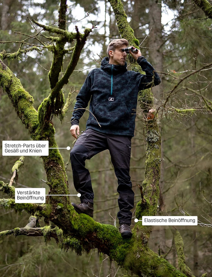 RevolutionRace Herren Nordwand Pants, Hose zum Wandern und für viele Outdoor-Aktivitäten S Anthracit
