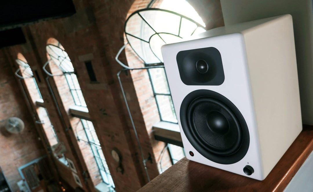 wavemaster TWO PRO white – Regallautsprecher-System (110 Watt) mit Bluetooth-Streaming, digitalen An