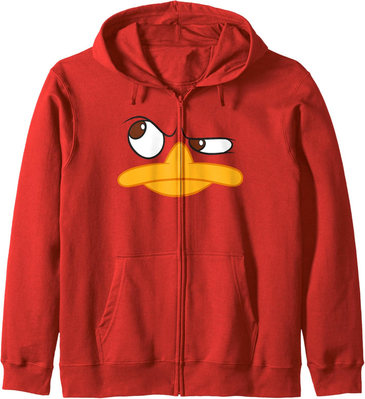 Disney Phineas und Ferb Perry Platypus Big Face Outline Kapuzenjacke