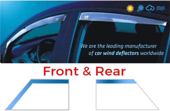 Heko Towequipe HEKO-31143 Windabweiser für VW Touran ab 2003 5-Türer Schrägheck, für vorne und hinte