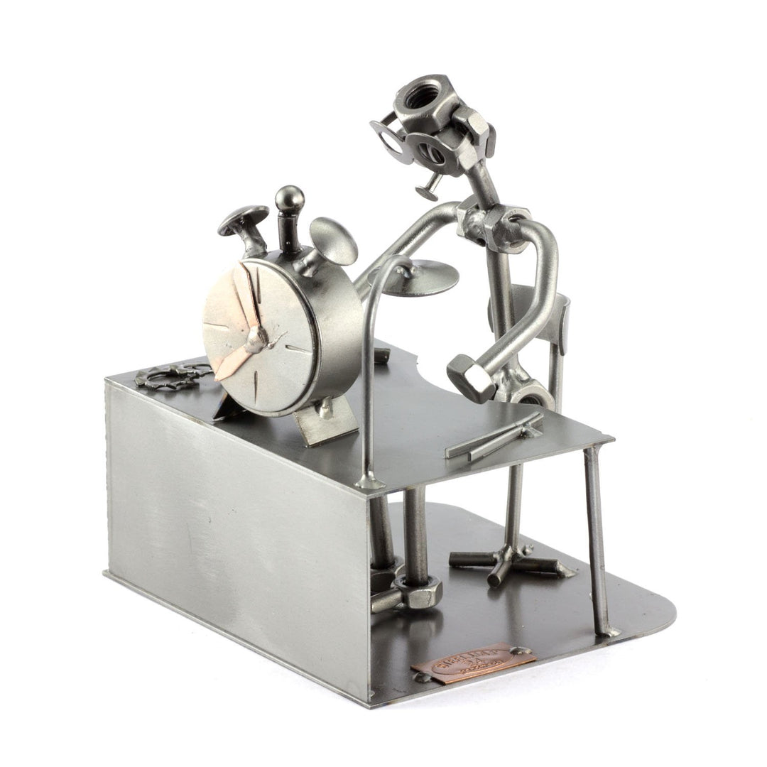 Steelman24 I Schraubenmännchen Uhrmacher I Made in Germany I Handarbeit I Geschenkidee I Stahlfigur