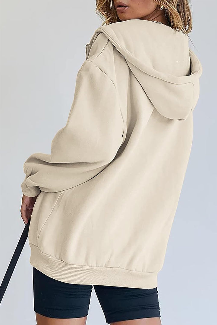 Hoodie Damen Sweatjacke 2025 Kapuzenjacke Herbst Winter Lang Sweatshirt Kapuzenpullover Mit Kapuze R