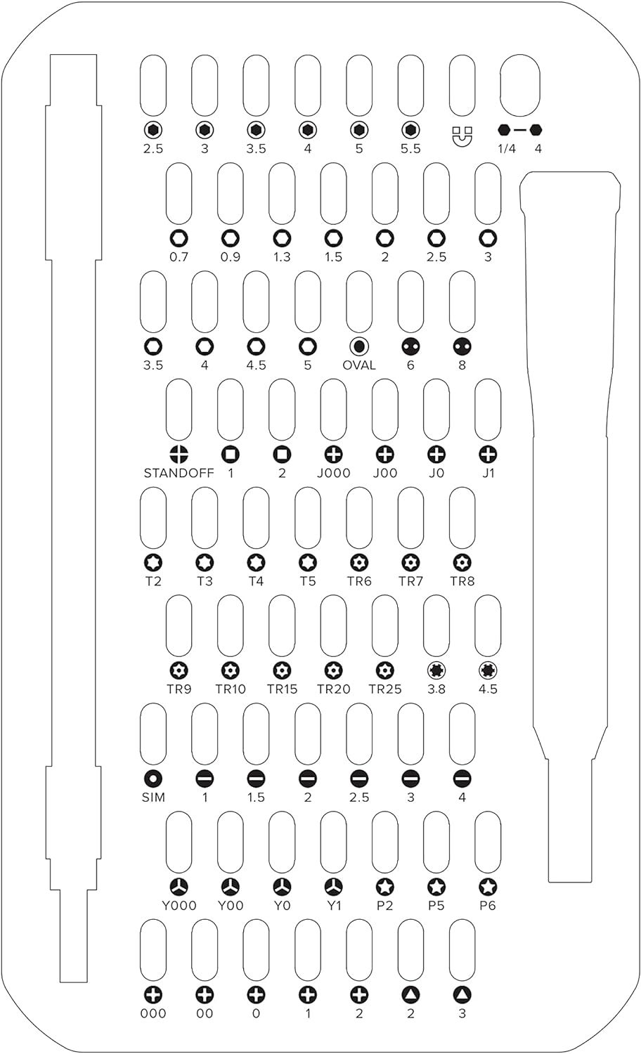 iFixit Mako Precision Bit Set, Bit-Kit mit 64 Bits (4 mm) und Präzisions-Schraubendreher für die Rep