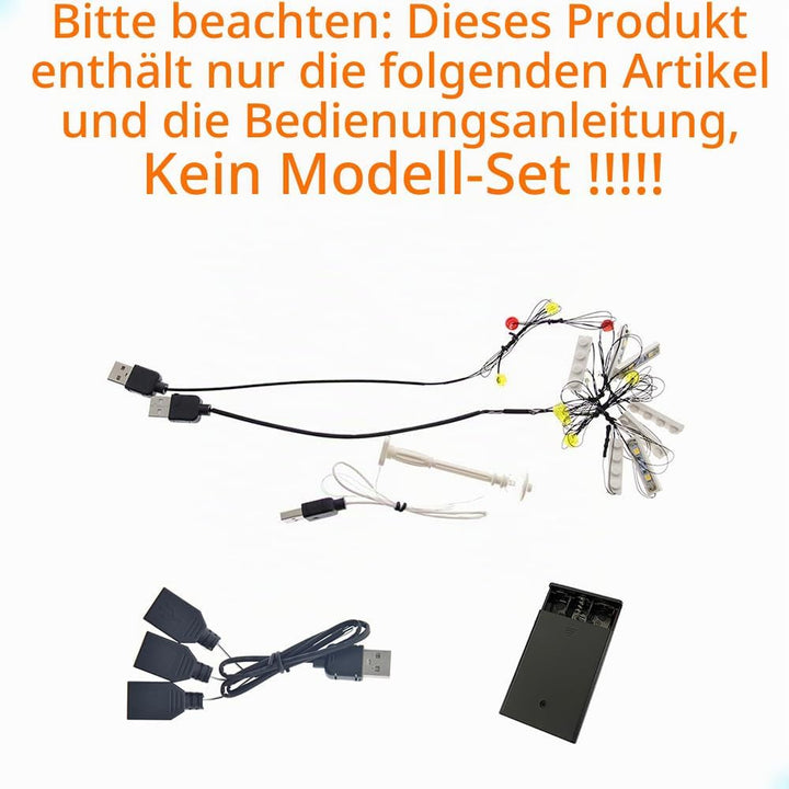 GEAMENT Bausteine Licht-Set für Creator Expert Eckgarage (Corner Garage) Bausteine Modell – kompatib