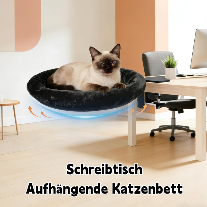 Katzenbett Schreibtisch, Katzenspielzeug Hängebett, Katzenliege Katzen Hängematte für Kratzen, Katze