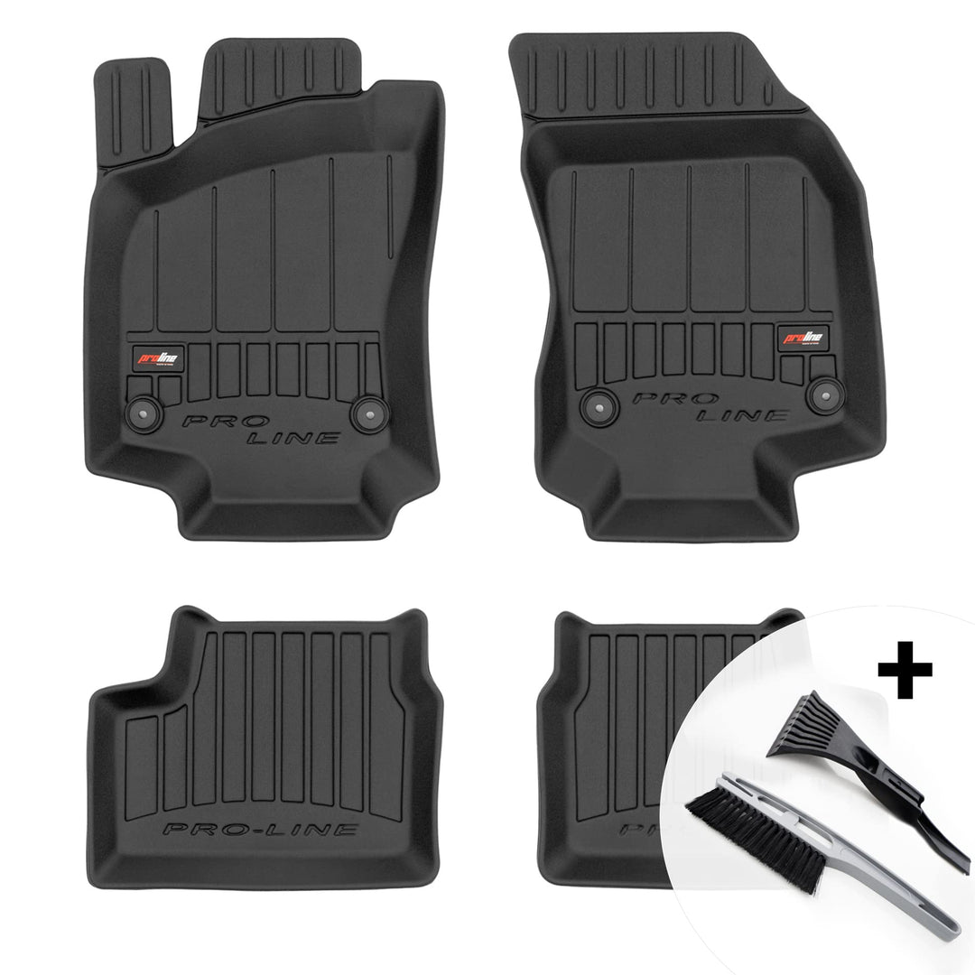 moto-MOLTICO 3D Gummimatten Auto Fussmatten Gummi Automatten 4-teilig Set - passend für Opel Astra H