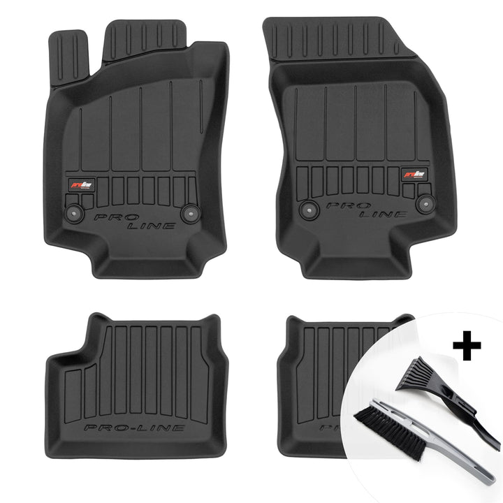 moto-MOLTICO 3D Gummimatten Auto Fussmatten Gummi Automatten 4-teilig Set - passend für Opel Astra H