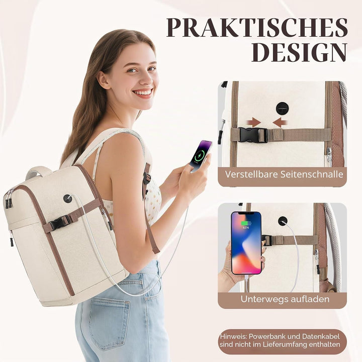 Hayayu für Easyjet Handgepäck 45x36x20 Reise Rucksack Handgepäck Flugzeug Tasche Reiserucksack 30L R