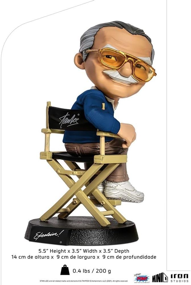 Iron Studios - Minico Figurines: Stan Lee (Stan Lee POW! Blue) Figure