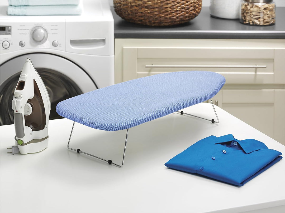 Whitmor kratzfestem Bezug Tisch-Bügelbrett, Legierter Stahl, blau, No Size, Blau