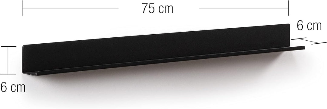 byde Ein schlankes Wandregal für Fotos, Bilder und Bücher. Modernes und minimalistisches Design. Her