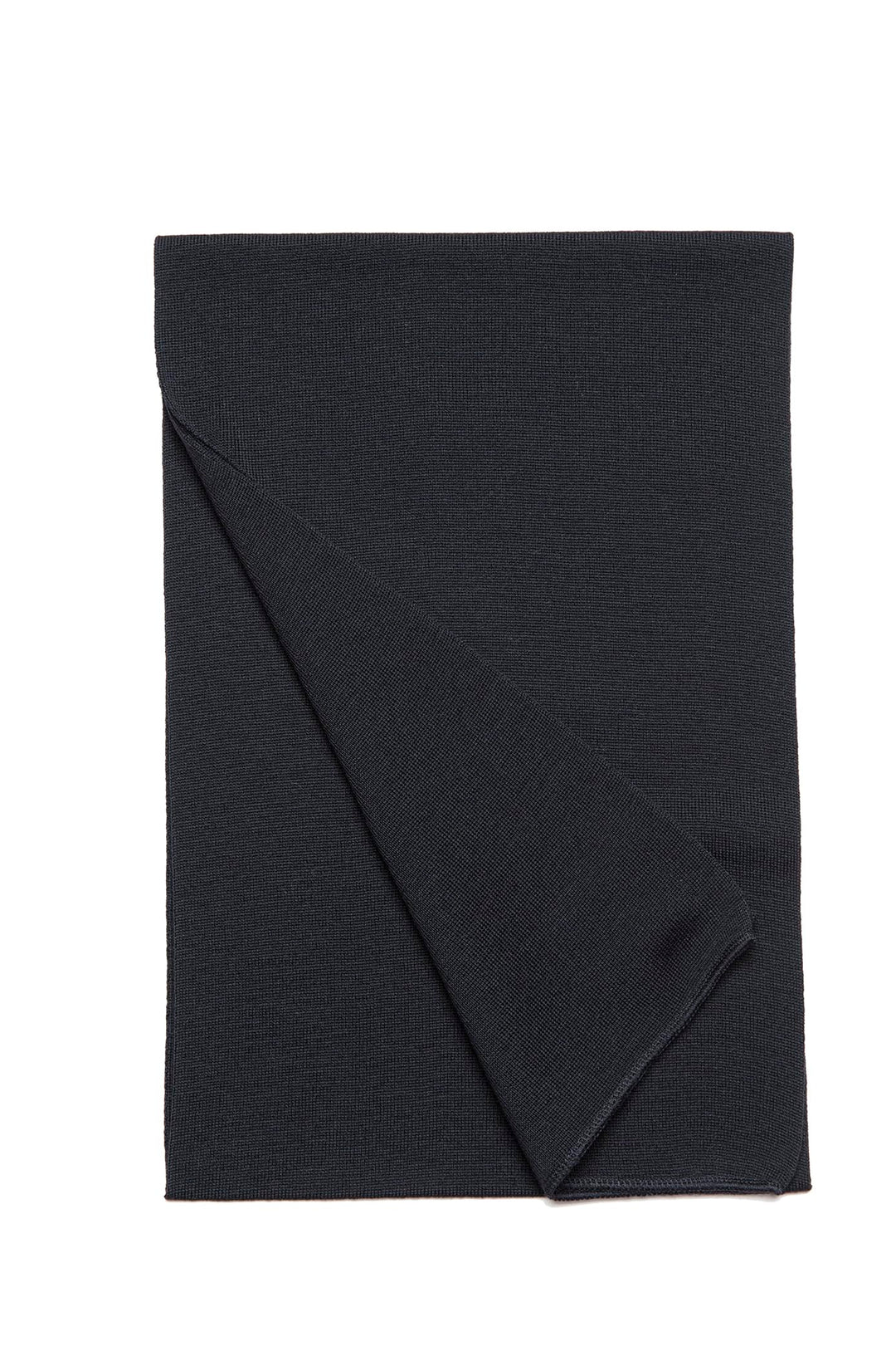 Leuchtfeuer Schal Kiel 100% Merinowolle, Made in Germany ca. 28 x 180 cm（marine） Schwarz, Schwarz