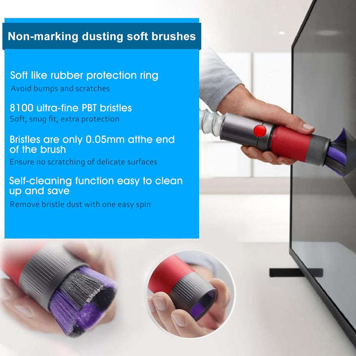 Staubsauger Zubehör für Dyson,Rückstandsloser Staubpinsel Staubsauger, für Dyson Staubsauger, Antist