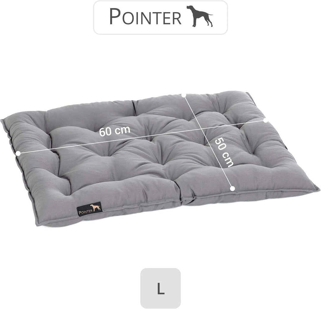 Doctor Bark Pointer | Hundekissen Urban - orthopädisch, waschbar, robust, bequem (L - 60x50 cm, Hell