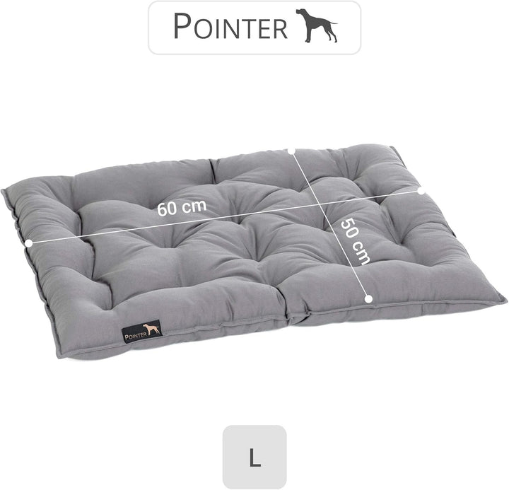 Doctor Bark Pointer | Hundekissen Urban - orthopädisch, waschbar, robust, bequem (L - 60x50 cm, Hell
