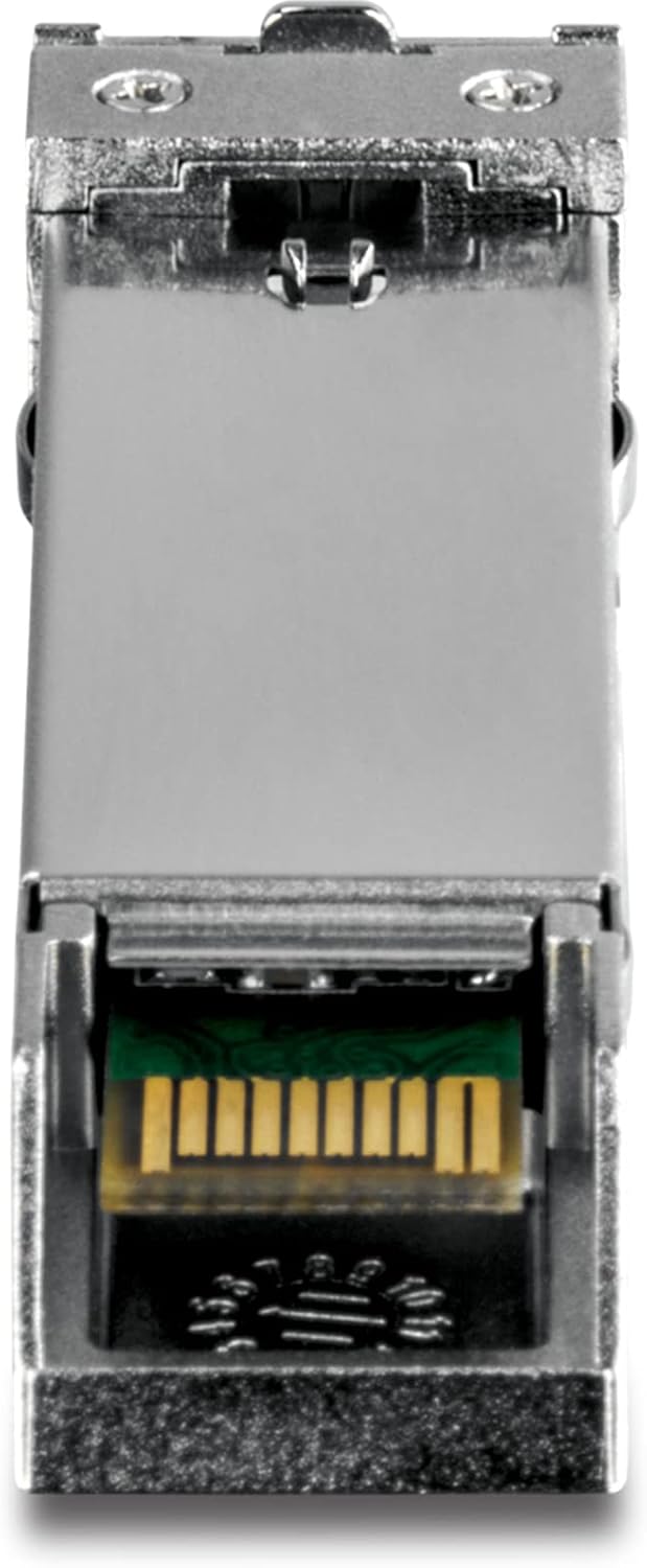 TRENDnet, TEG-MGBS10, SFP auf RJ45 Mini-GBIC, für Singlemode-Glasfaser, Entfernungen bis zu 10 km (6