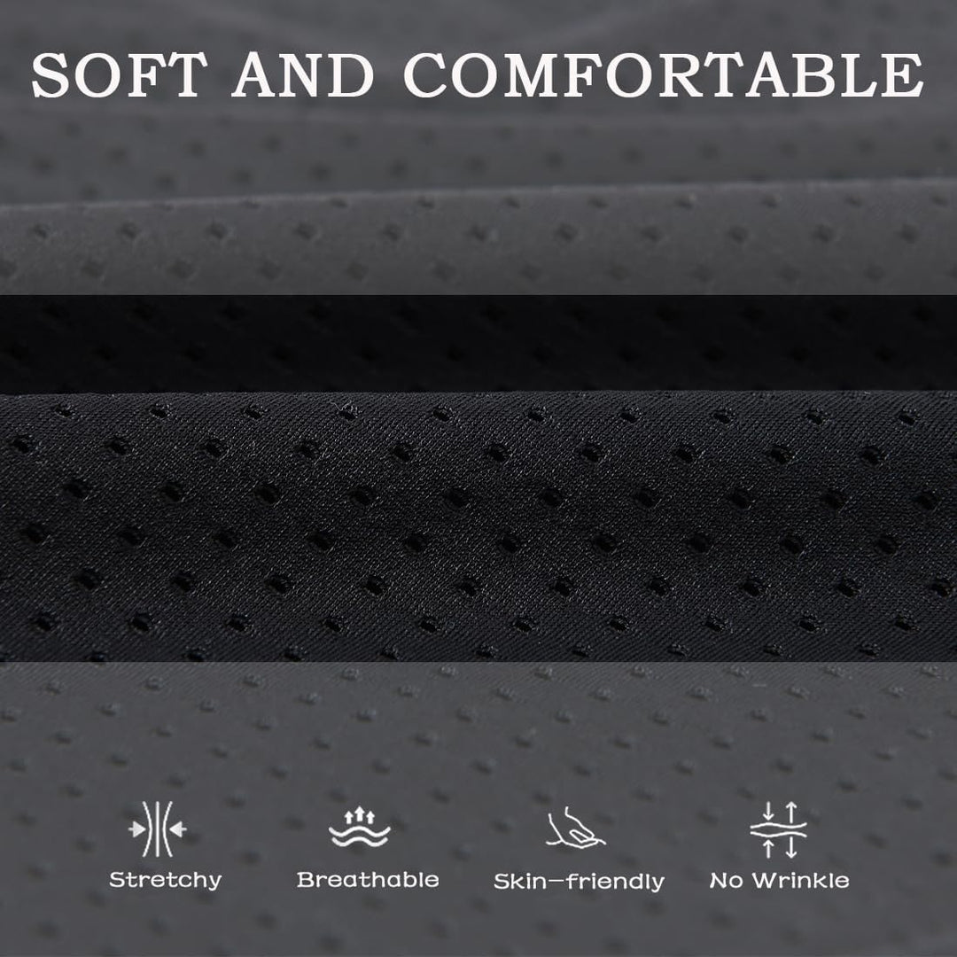BIATWOWR Herren Transparent Sexy Boxershorts Männer Atmungsaktiv Bequem Unterhose Seitlichem Schlitz