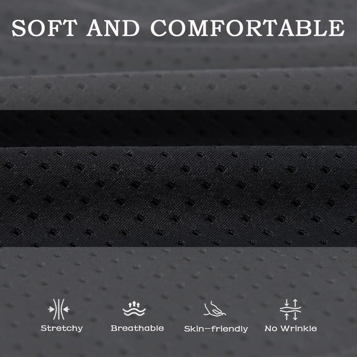 BIATWOWR Herren Transparent Sexy Boxershorts Männer Atmungsaktiv Bequem Unterhose Seitlichem Schlitz