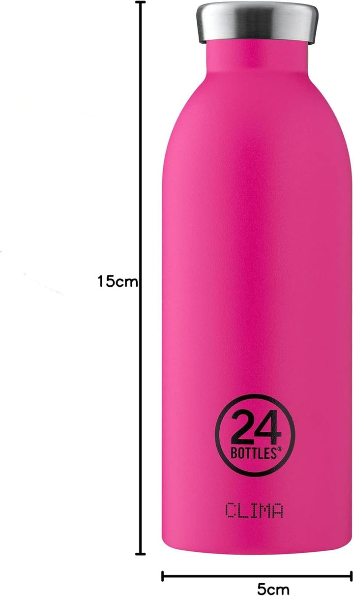 24Bottles Clima Flasche - 330ml/500ml/850ml Thermosflasche mit 100% Versiegeltem Deckel (12 Stunden