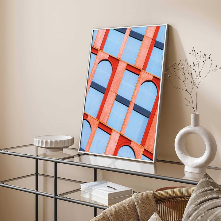 DEHA Design Bilderrahmen Boston, 50x70 cm, Aluminium Contrastgrau, bruchsicheres Acrylglas, für Post
