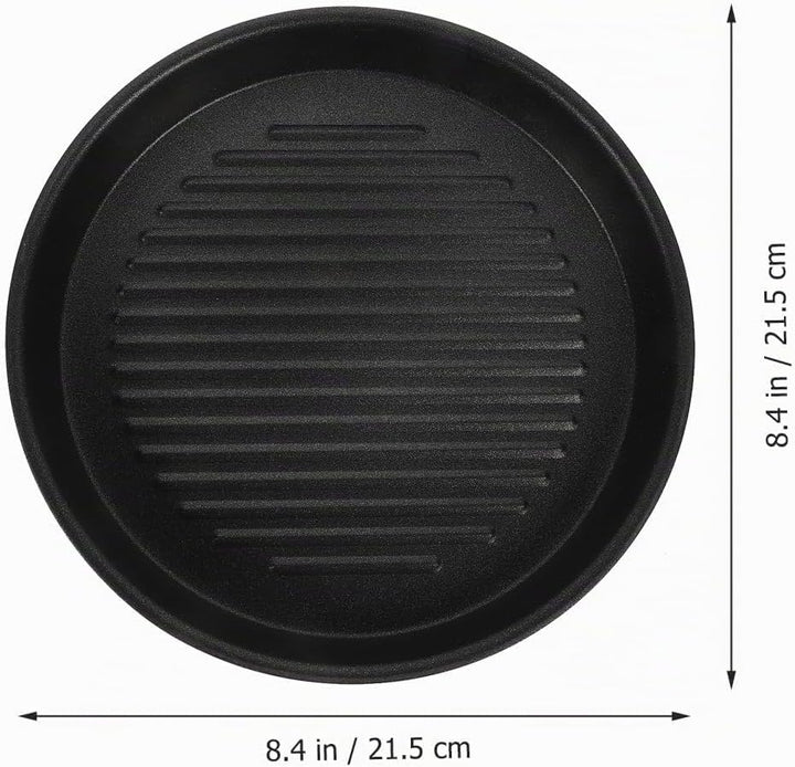 Luxshiny Antihaft Grillpfanne 21.5X21.5 Cm Aluminium Outdoor Camping Grillplatte Für Gasherd Und Hol
