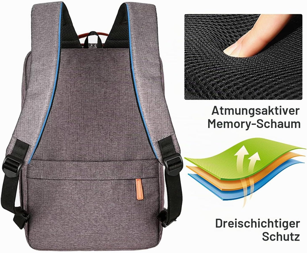 Hp hope Laptop Rucksack Business Rucksack Damen, Rucksäcke Herren 15,6 Zoll Laptop, 22L Handgepäck R
