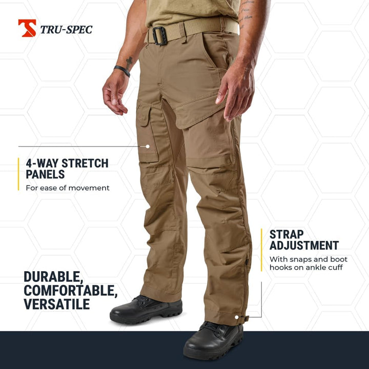 Tru-Spec Herren Cargo Hosen Coyote 30W / 34L, Coyote 30W / 34L
