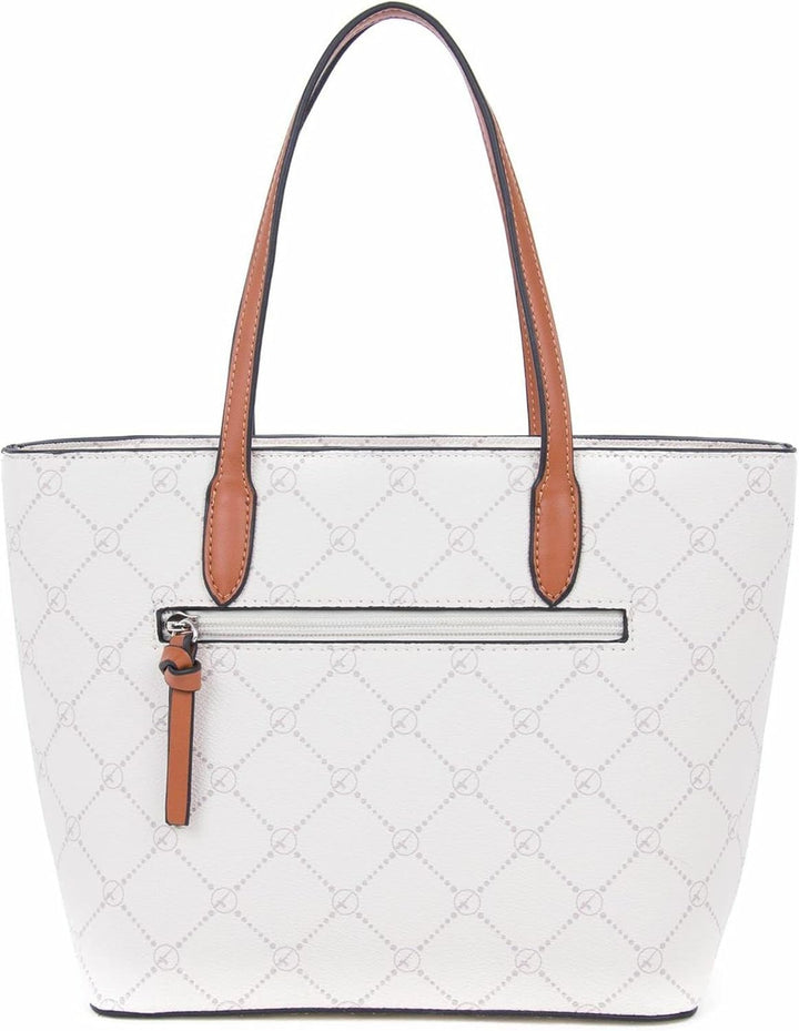 Tamaris Shopper Anastasia 30106 Damen Handtaschen Karo Einheitsgrösse Ecru, Einheitsgröße