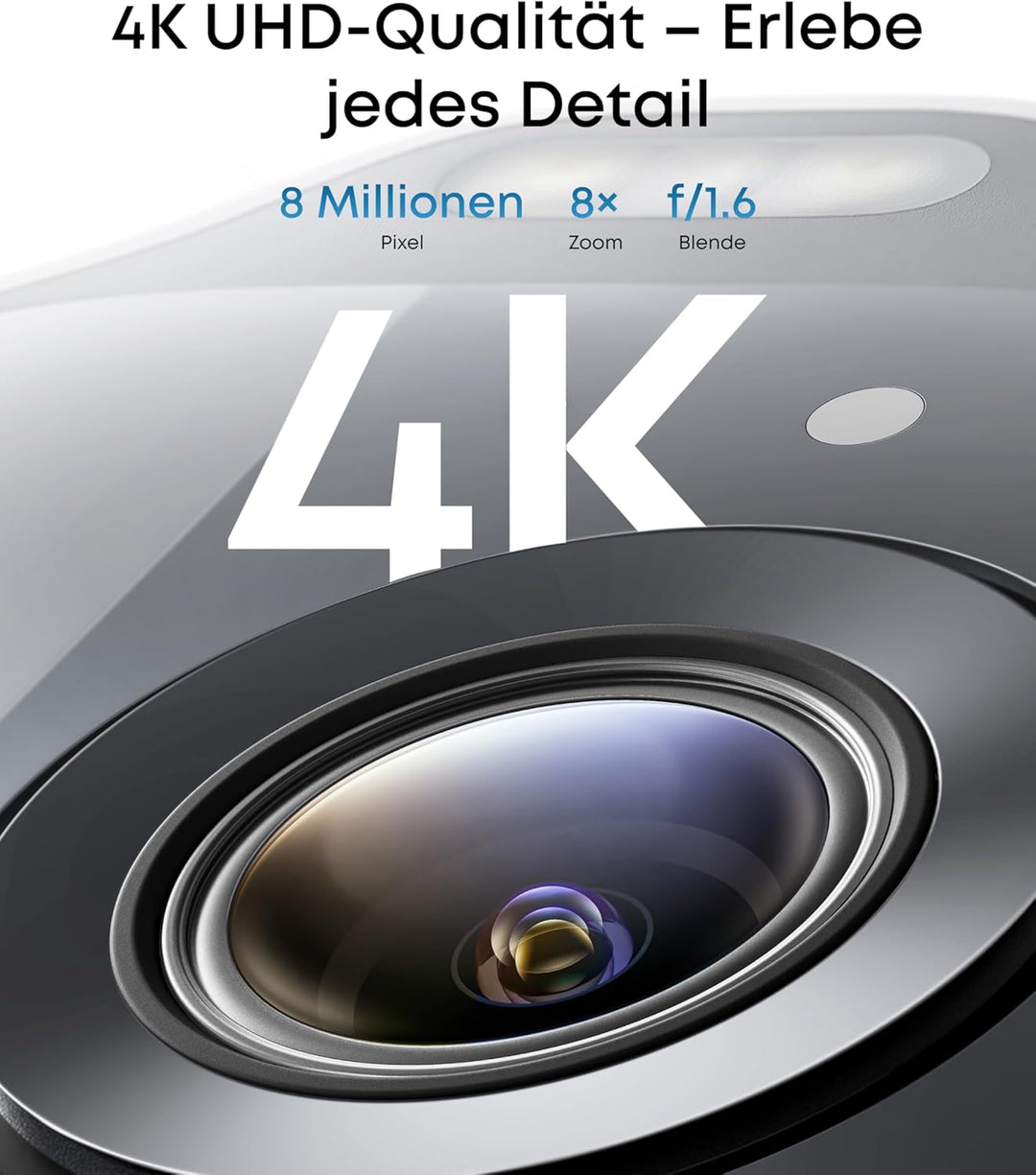 eufy SoloCam E42 (2-Cam Kit), 4K Überwachungskamera für aussen, HomeBase S380, Solar, KI-Bewegungstr