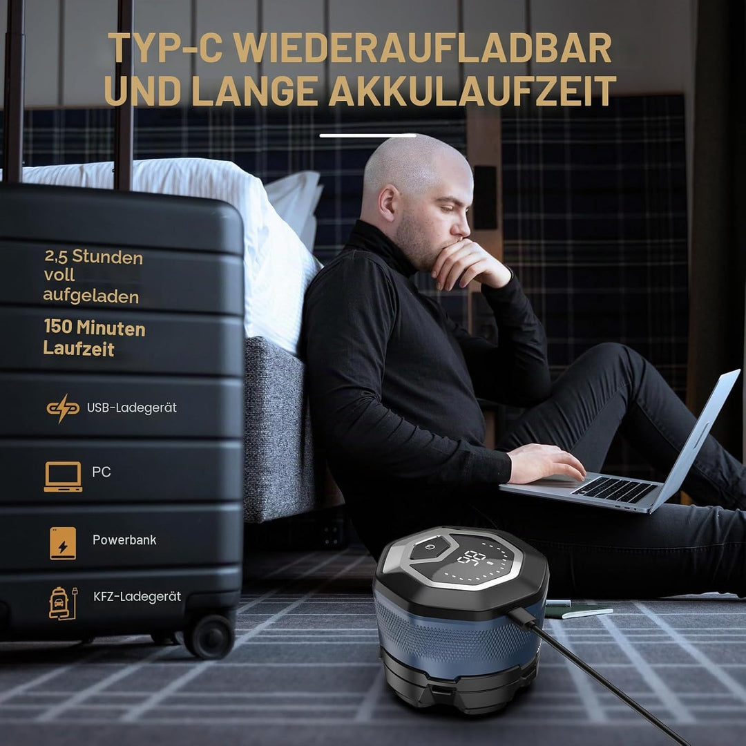 Glatzen Rasierer Herren elektrisch, Kibiy Kopfrasierer für Glatze, IPX7 Wasserdichter Kopfrasierer f