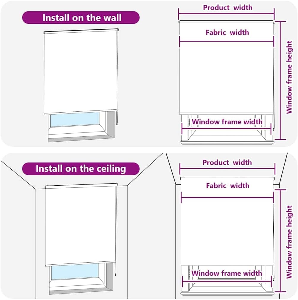 vidaXL Duschrollo mit Kassette 70x240 cm Stoffbreite 66 cm, Duschvorhang, Badewannenvorhang, Seitenz